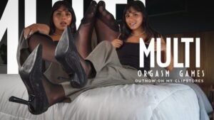 Cruel Wife Chastity Games - Mistress Enola - Multi Orgasm JOI, CBT, COUNTDOWN, PANTYHOSE, FOOTJOB – femdom pov clip preview