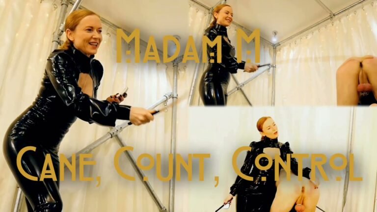 Cane, Count, Control - challenged with extreme high count hard and fast caning – caning clip preview with Madam M