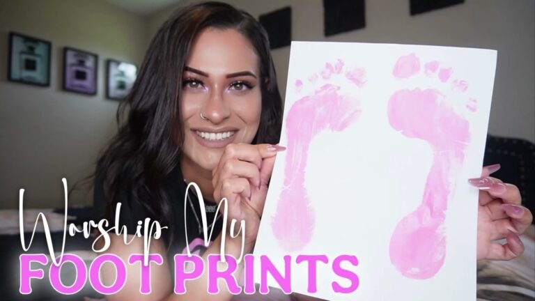 "Worship My Footprints" [FEET + HUMILIATION] – feet joi clip preview with Mila P
